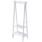 GDFStudio Chinedu Modern 59 Tall Wooden Coat Rack with 3 Open Shelves