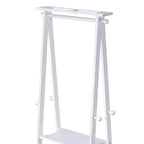 GDFStudio Chinedu Modern 59 Tall Wooden Coat Rack with 3 Open Shelves