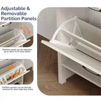 Karl Home Armadio a 3 ante scorrevoli con 1 ripiano, larghezza 42,7 cm