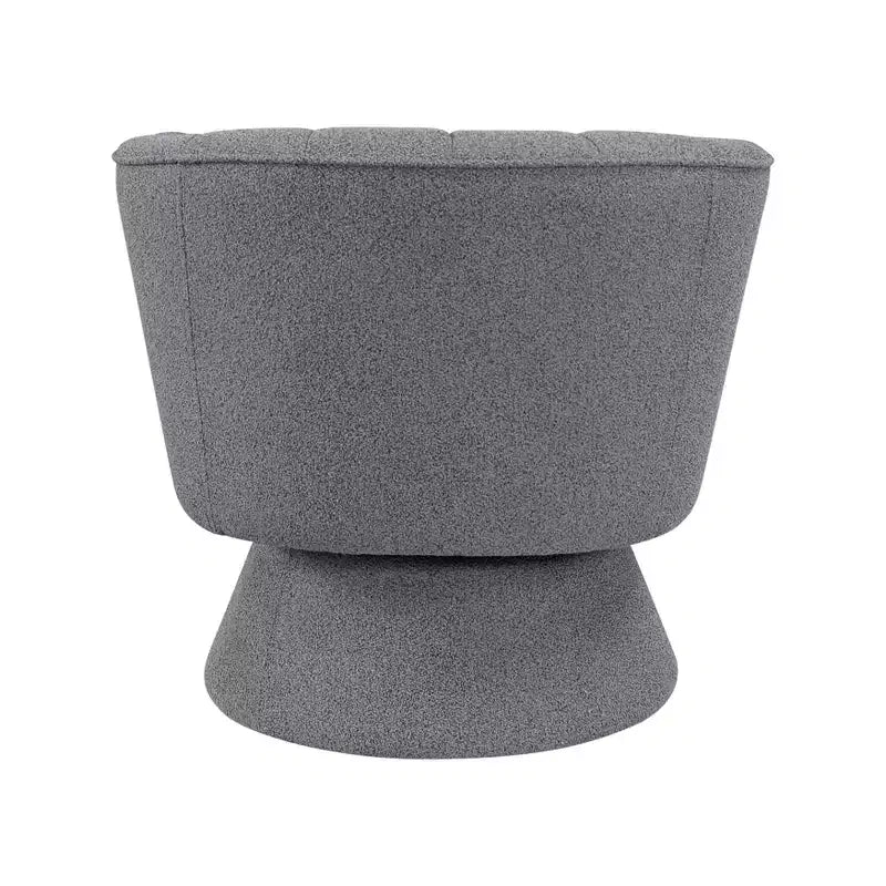 GDFStudio Madison Modern Boucle Upholstered Swivel Accent Chair with Barrel Back