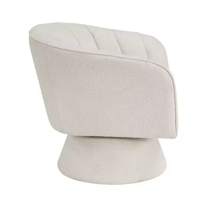 GDFStudio Madison Modern Boucle Upholstered Swivel Accent Chair with Barrel Back