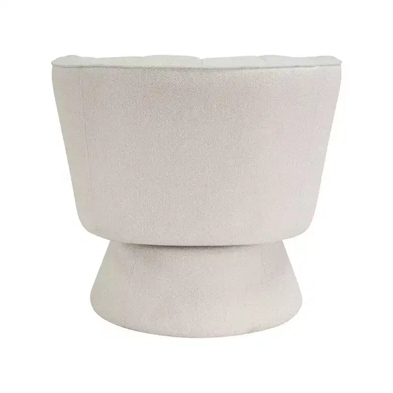 GDFStudio Madison Modern Boucle Upholstered Swivel Accent Chair with Barrel Back
