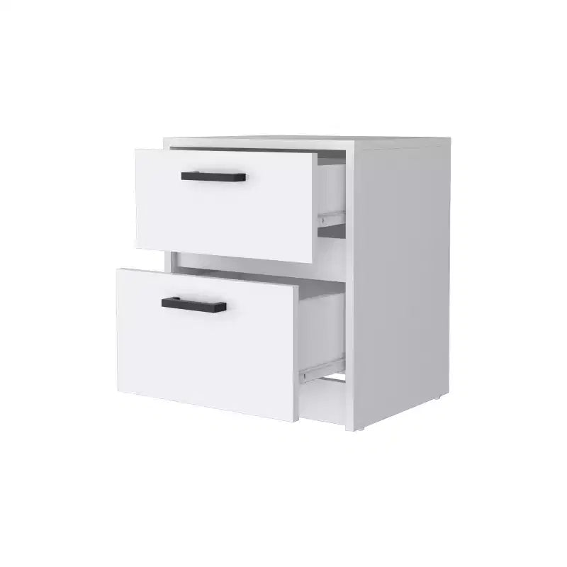 Myrtle 2 Comodino a 2 Cassetti Elegante e Funzionale per Camera da Letto Salotto