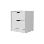 Dillon 2 Stylish Functional 2 Drawer Nightstand for Bedroom Living Room