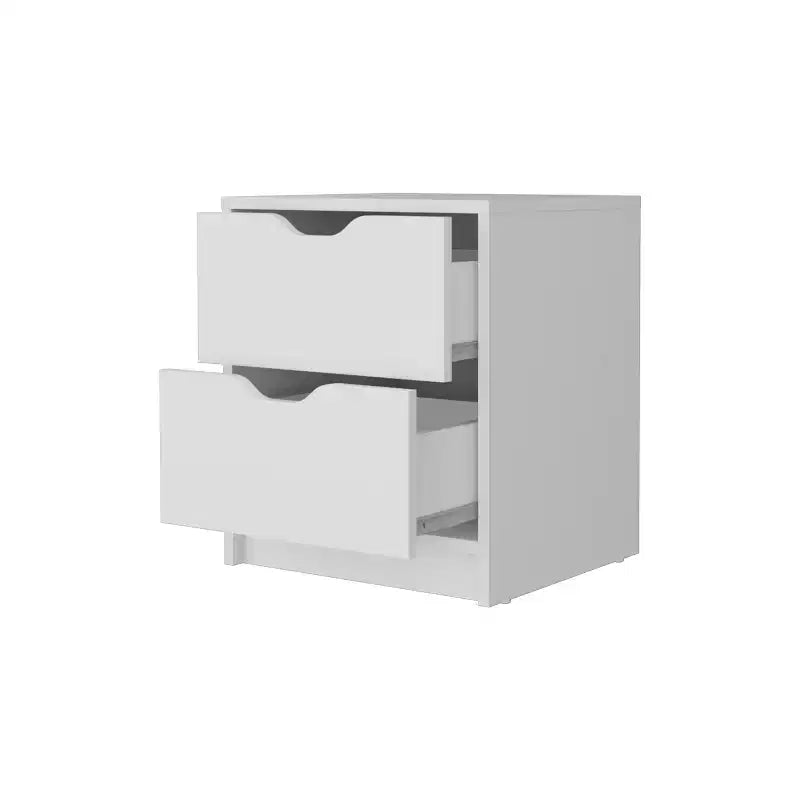 Dillon 2 Stylish Functional 2 Drawer Nightstand for Bedroom Living Room