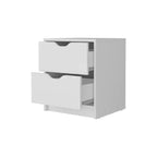 Dillon 2 Stylish Functional 2 Drawer Nightstand for Bedroom Living Room