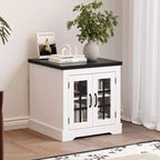 Buffet Cabinet with Storage, Sideboard Buffet with Glass Doors, Built-in Power Outlet, Black Relief Top Plate, for Kitchen