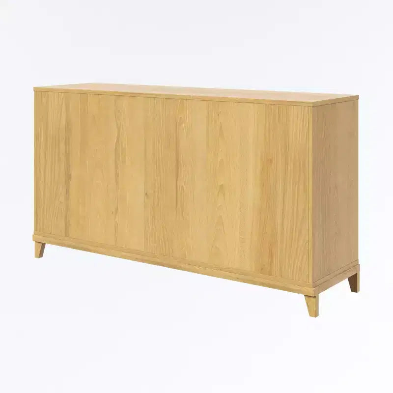 Comò in pino naturale a 6 cassetti chiuso - Walker Edison