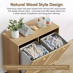 GDFStudio Simone Modern 70 Wooden Laundry Hamper Cabinet with Removable Basket