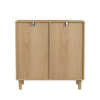 GDFStudio Simone Modern 70 Wooden Laundry Hamper Cabinet with Removable Basket