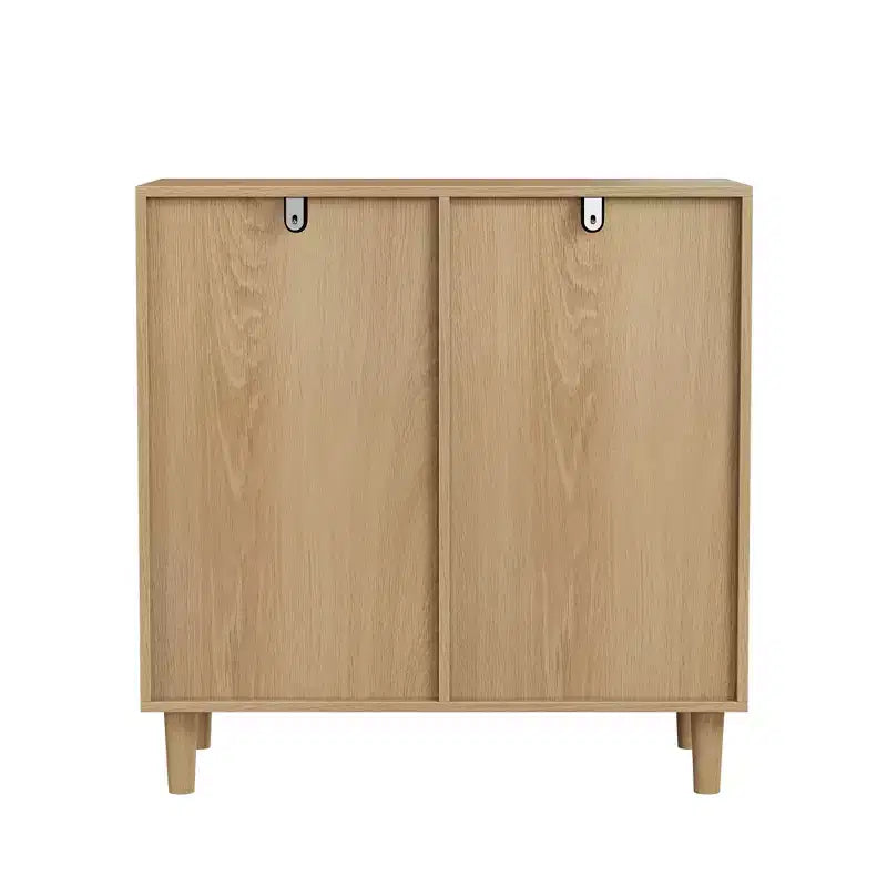 GDFStudio Simone Modern 70 Wooden Laundry Hamper Cabinet with Removable Basket