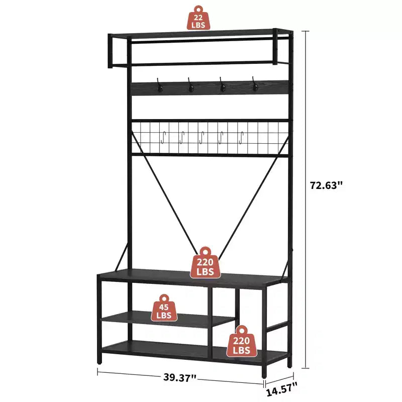 Appendiabiti Versatile Autoportante - Organizer per Armadio per una Conservazione Efficiente - Stender Porta Abiti Robusto e Indipendente