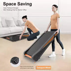 NAYSAYE Tapis Roulant da Camminata Sottoscrivania con Inclinazione 8%, Tapis Roulant Compatto per Esercizi a Casa per Piccoli Spazi, Nero, 37.8*22*6.7