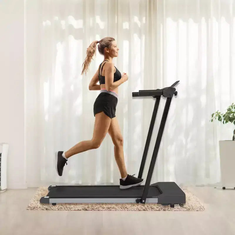 Tapis Roulant Pieghevole da Casa NAYSAYE, Attrezzo Multifunzionale per Camminata e Corsa Fitness, Nero, 49.2*23.6*42.9