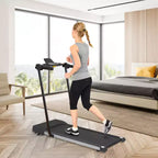 Tapis Roulant Pieghevole da Casa NAYSAYE, Attrezzo Multifunzionale per Camminata e Corsa Fitness, Nero, 49.2*23.6*42.9