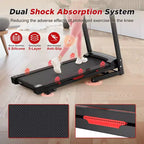 NAYSAYE Tapis Roulant Inclinato Pieghevole, Tapis Roulant Portatile per Corsa, Camminata, Jogging con 12 Programmi di Allenamento per Allenamento Indoor Domestico, Nero, 50*26.4*46.5