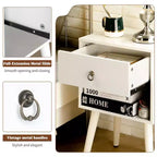 Karl Home 15 Inches Wide Nightstand - 1 Drawer, Lower Shelf - set of 2
