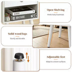 Karl Home 15 Inches Wide Nightstand - 1 Drawer, Lower Shelf - set of 2