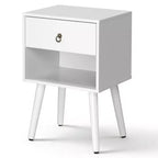Karl Home 15 Inches Wide Nightstand - 1 Drawer, Lower Shelf - set of 2