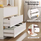 Karl Home 47 Inch Two Row Six Drawer Contrast Color Dresser