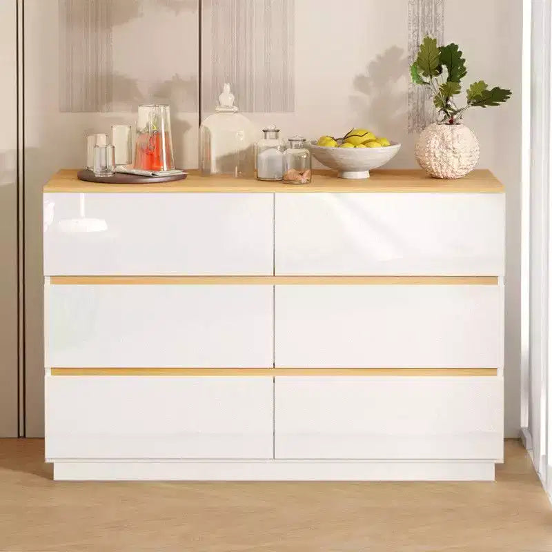 Karl Home 47 Inch Two Row Six Drawer Contrast Color Dresser
