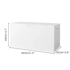 JVNOXK Kids Toy Storage Organizer with Rolling Drawer, Wooden Toy Chest with Wheels, Large Pull-Out Bin for Nursery Playroom Bedroom
