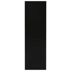 vidaXL Bookcase Black Engineered wood Medium Bookcase Rectangular