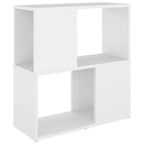 vidaXL Book Cabinet White Engineered wood Medium Book Cabinet