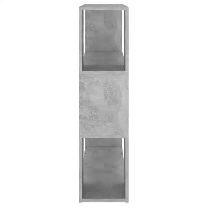 vidaXL Book Cabinet Room Divider Concrete Grey Engineered Wood Medium