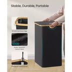 SONGMICS Laundry Hamper, Laundry Basket with Lid, Foldable Storage Basket, Bamboo Frame, Oxford Fabric, 37 Gal. (140 L)