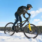 NAYSAYE 29 Inch Mountain Bike with 24 Speeds Front Suspension Dual Disc Brakes for Outdoor Trail Riding Adventure, Black, 57.87*9.45*30.91