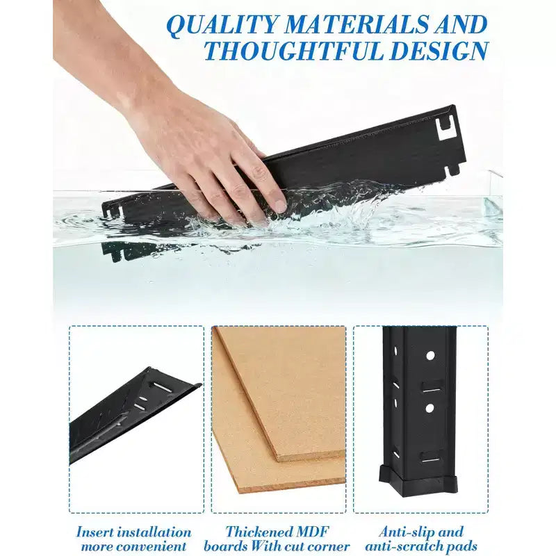 Adjustable Shelving, Metal Storage Shelving, Heavy Duty Garage Shelving Adjustable Garage Shelves, Metal Storage Utility Racks for Warehouse, Pantry