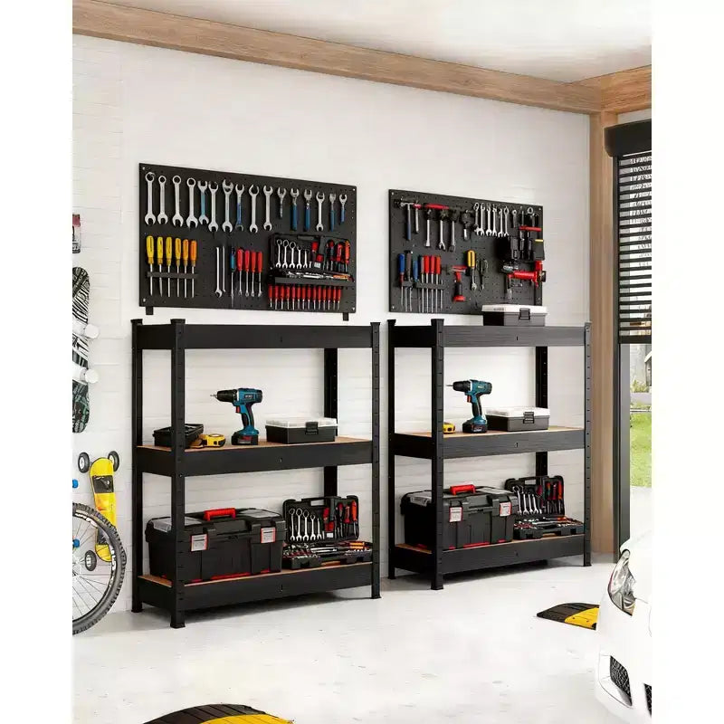 Adjustable Shelving, Metal Storage Shelving, Heavy Duty Garage Shelving Adjustable Garage Shelves, Metal Storage Utility Racks for Warehouse, Pantry