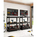 Adjustable Shelving, Metal Storage Shelving, Heavy Duty Garage Shelving Adjustable Garage Shelves, Metal Storage Utility Racks for Warehouse, Pantry