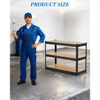 Adjustable Shelving, Metal Storage Shelving, Heavy Duty Garage Shelving Adjustable Garage Shelves, Metal Storage Utility Racks for Warehouse, Pantry