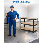 Adjustable Shelving, Metal Storage Shelving, Heavy Duty Garage Shelving Adjustable Garage Shelves, Metal Storage Utility Racks for Warehouse, Pantry