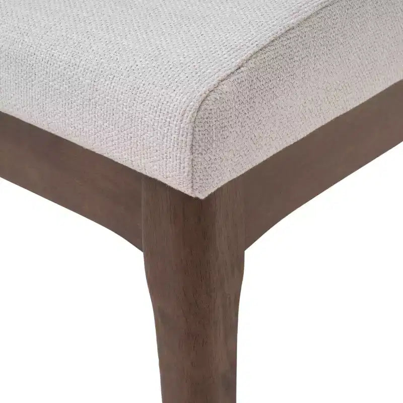 Set da pranzo moderno in legno per 4 persone, 5 pezzi, tavolo rettangolare con 4 sedie imbottite per sala da pranzo e cucina, beige chiaro, noce