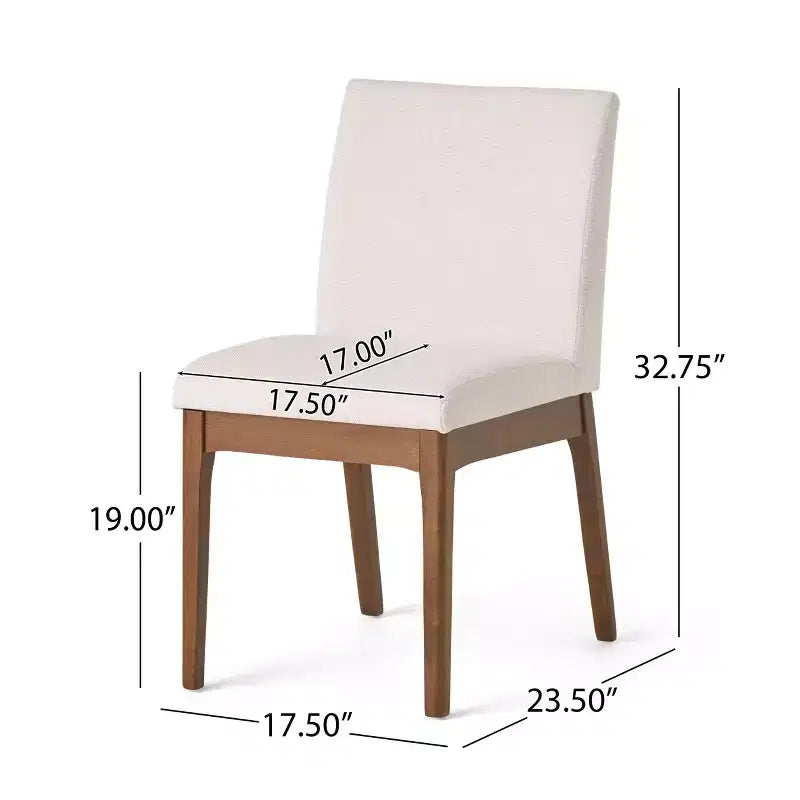 Modern Wood Dining Set for 4, 5 Pieces RectangularTable Set with 4 Upholstered Chairs for Dining Room Kitchen, Light beige,Walnut