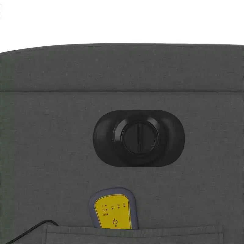 vidaXL Poltrona reclinabile massaggiante verticale grigio scuro