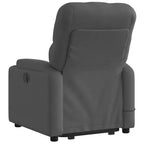 vidaXL Poltrona reclinabile massaggiante verticale grigio scuro