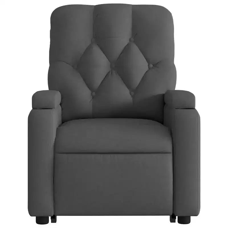 vidaXL Poltrona reclinabile massaggiante verticale grigio scuro