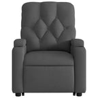 vidaXL Poltrona reclinabile massaggiante verticale grigio scuro