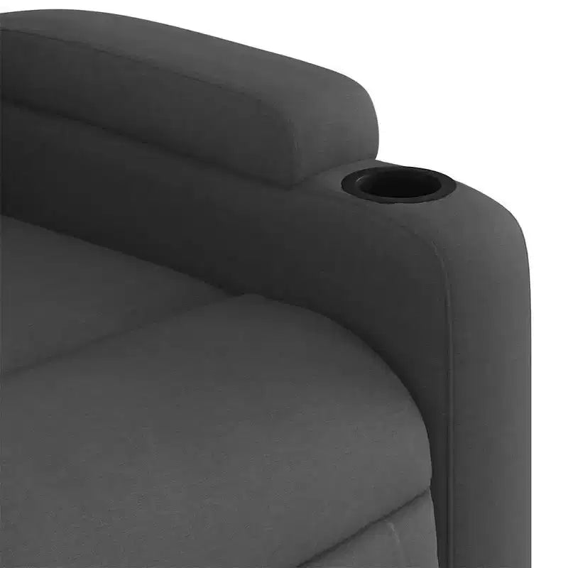 vidaXL Poltrona reclinabile massaggiante verticale grigio scuro