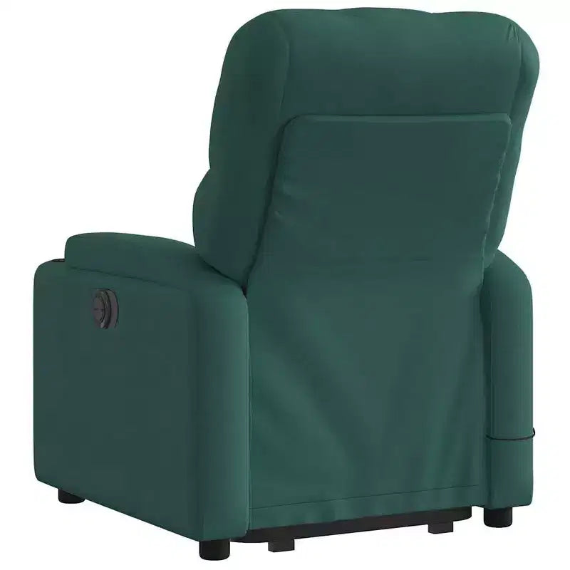 vidaXL Poltrona reclinabile massaggiante verticale grigio scuro