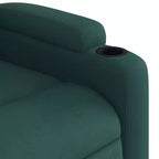 vidaXL Poltrona reclinabile massaggiante verticale grigio scuro