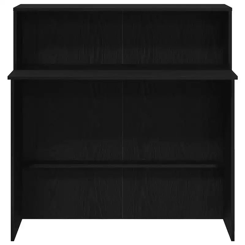 vidaXL Reception Desk Black 39.4x19.7x40.7 Engineered Wood