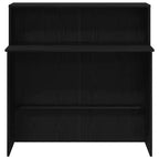 vidaXL Reception Desk Black 39.4x19.7x40.7 Engineered Wood