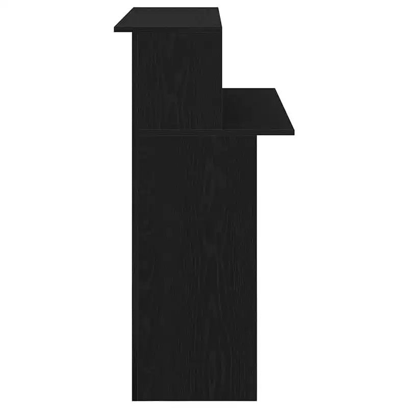 vidaXL Reception Desk Black 39.4x19.7x40.7 Engineered Wood