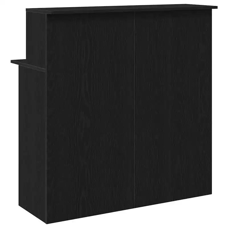 vidaXL Reception Desk Black 39.4x19.7x40.7 Engineered Wood