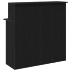 vidaXL Reception Desk Black 39.4x19.7x40.7 Engineered Wood
